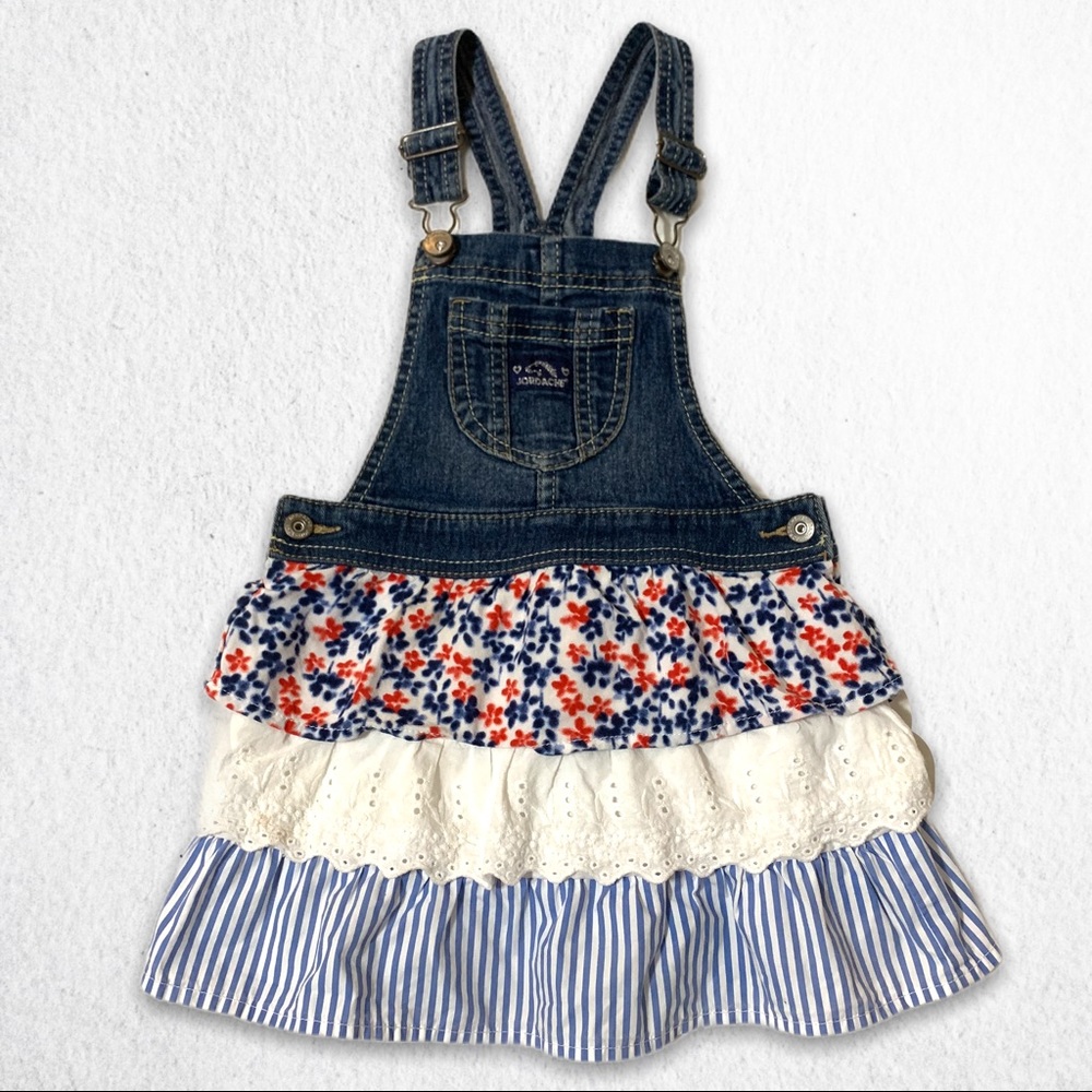 JORDACHE Suspender Skirt Overalls Size 5T